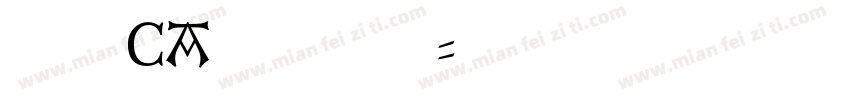 106 CA1978 常规字体转换